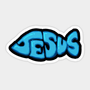 Jesus fish Sticker